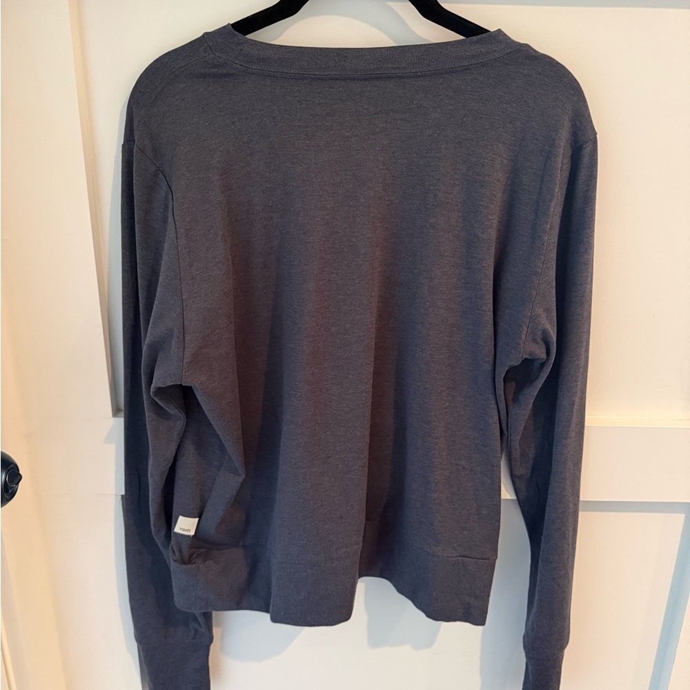 Vuori Long Sleeve Tee - Blue Gray Heathered - Picture 3 of 3